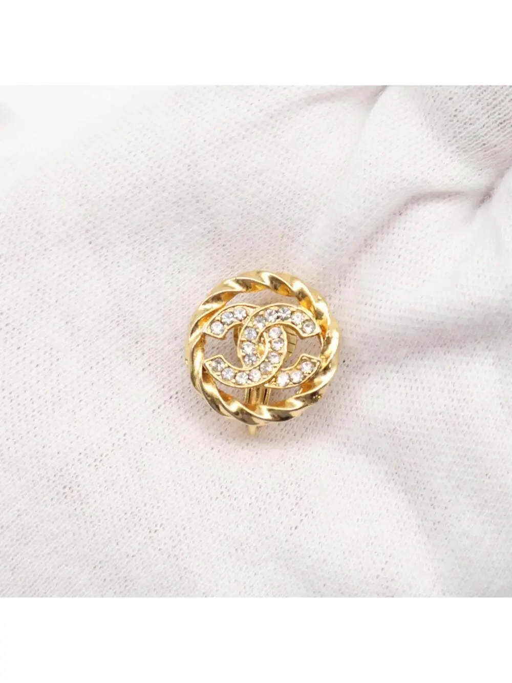 Chanel Cc Logo Round Circle Earrings #299588C71B